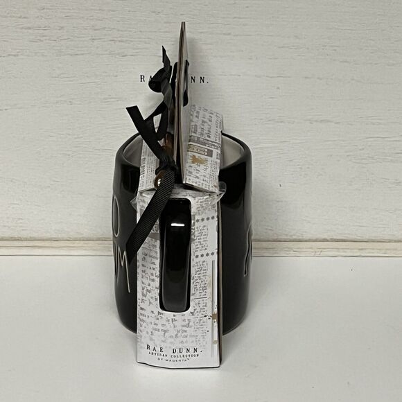 Rae Dunn Harry Potter EXPECTO PATRONUM Double Sided Mug And Stir Wand Deer NEW - Picture 2 of 6